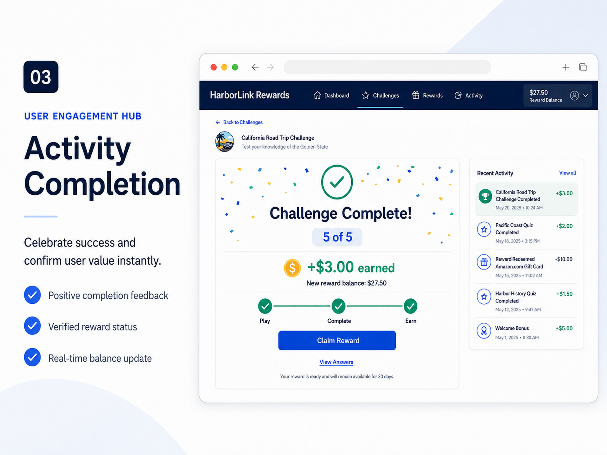 Activity Completion